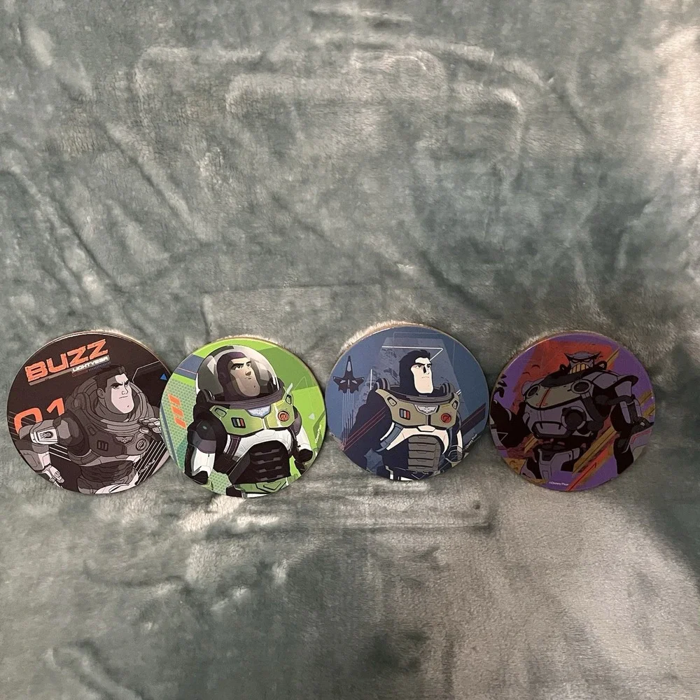 Disney‎ Pixar Buzz Lightyear Cup/Drink Coasters - Set/4 Coasters
